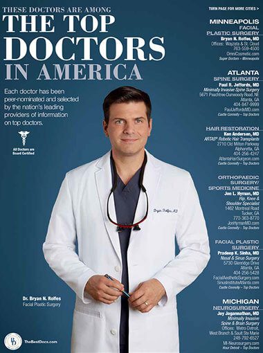 Dr. Bryan Rolfes Magazine Cover for Top Doctors in America